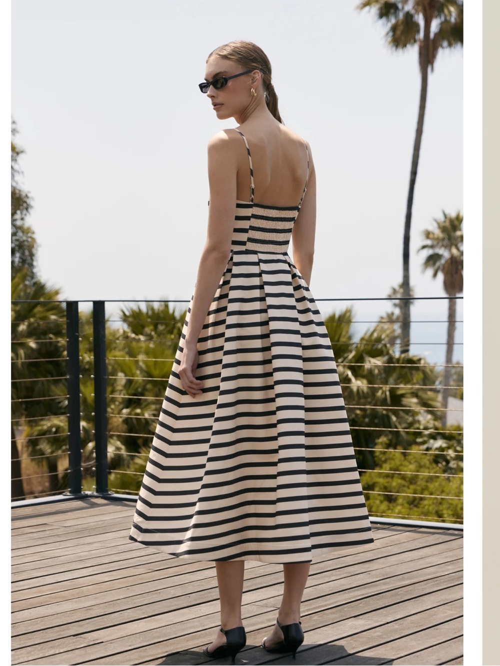 English Factory Striped Midi Dress // Size Small NWT - Picture 5 of 7
